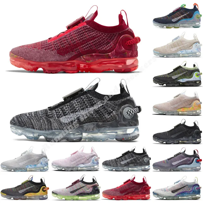 FK-2020 Vapores Кроссовки Мужчины Женщины 2021 360 Tn Plus Big Size Us 13 Fly Knit Flynit Obsidian Oatmeal Triple Black White Team Red Pure Platinum Кроссовки Спорт