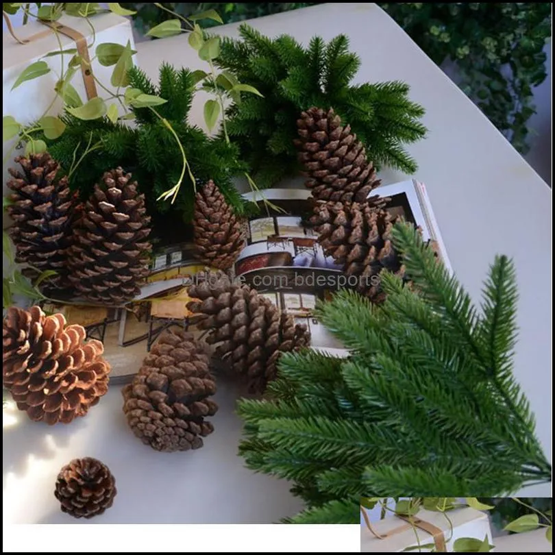 Artificial Pine Needles Christmas Wreath Decoration For Home Wedding Decoration Accessories Diy Fake Plant Flower Arr jllHOh