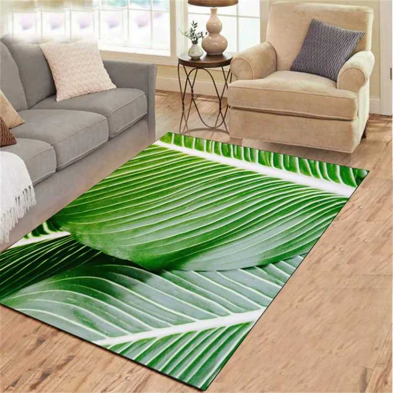 Carpets Leaf Nordic Creativity Large European Simple Non-slip Mats Bedroom Home Lving Room Rug