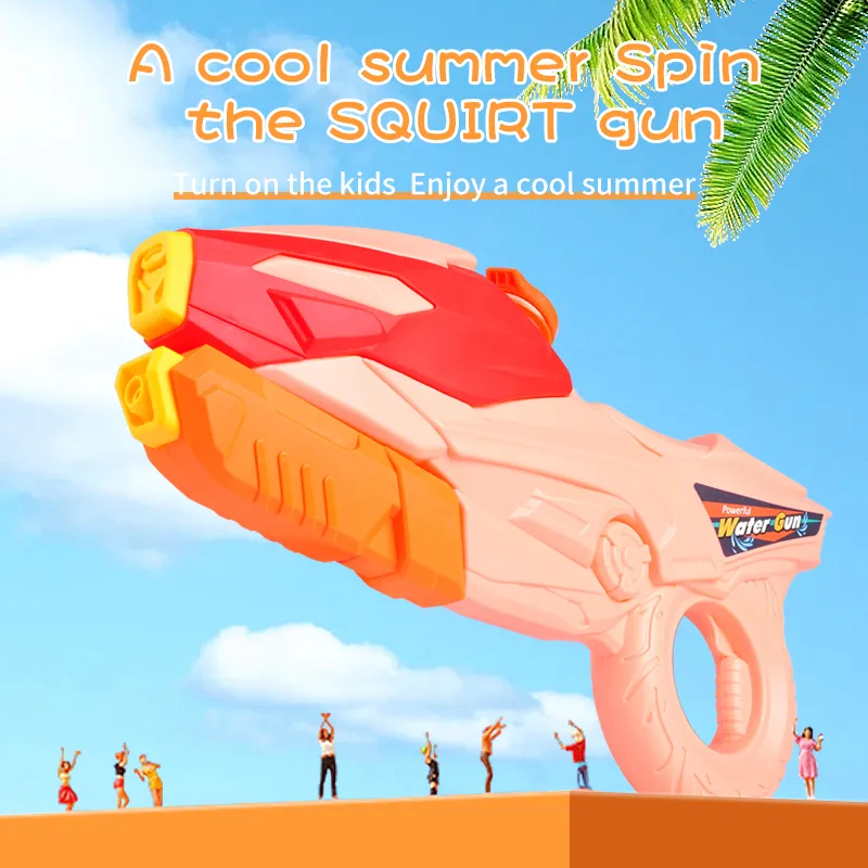 Super Soaker Blaster kraftfull vattenpistol Stor utdragbar rosa pistoler för barn Summer Beach Swimming Pool Squirt Toy 220708