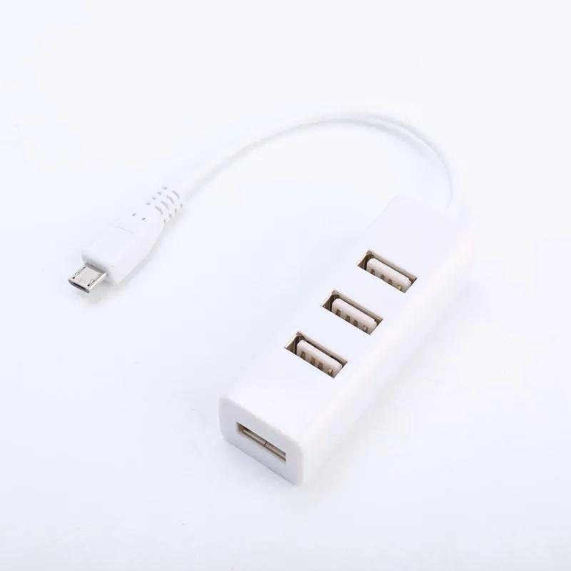 Hubs Micro USB - 4 Port Otg Hub Ahududu sıfır turuncu pi odroid muz 2 uzantı kablosu aksesuarları Wholesaleusb