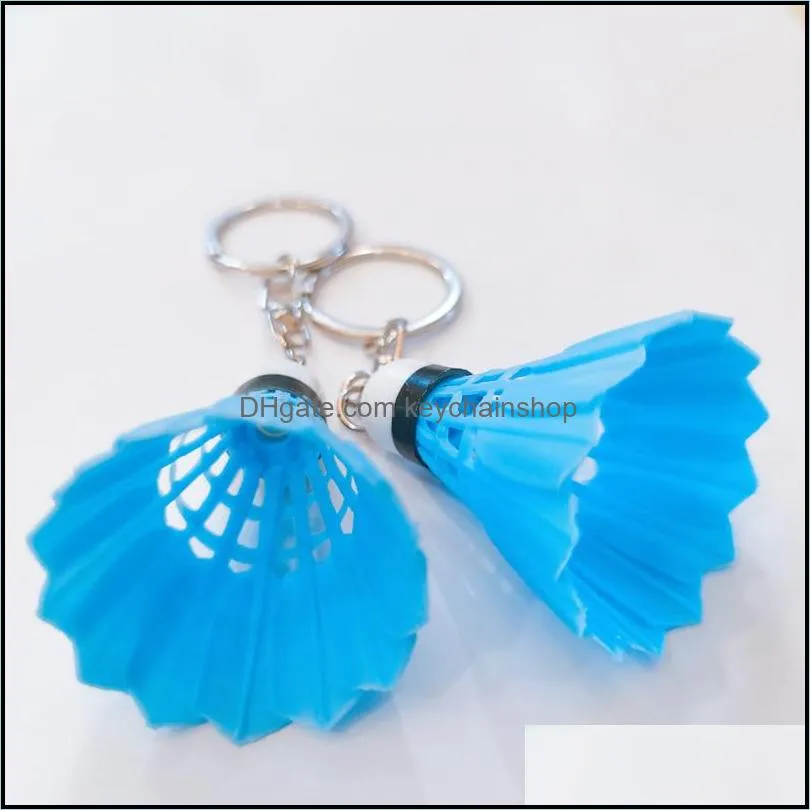 creative mini badminton keychain pendant men women sports goods keychains gift backpack charms accessories gift in bulk