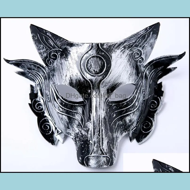wolf mask party halloween masquerade werewolf kill masks full facemask adult male and female wolfs headmasquerade horrormask wll459