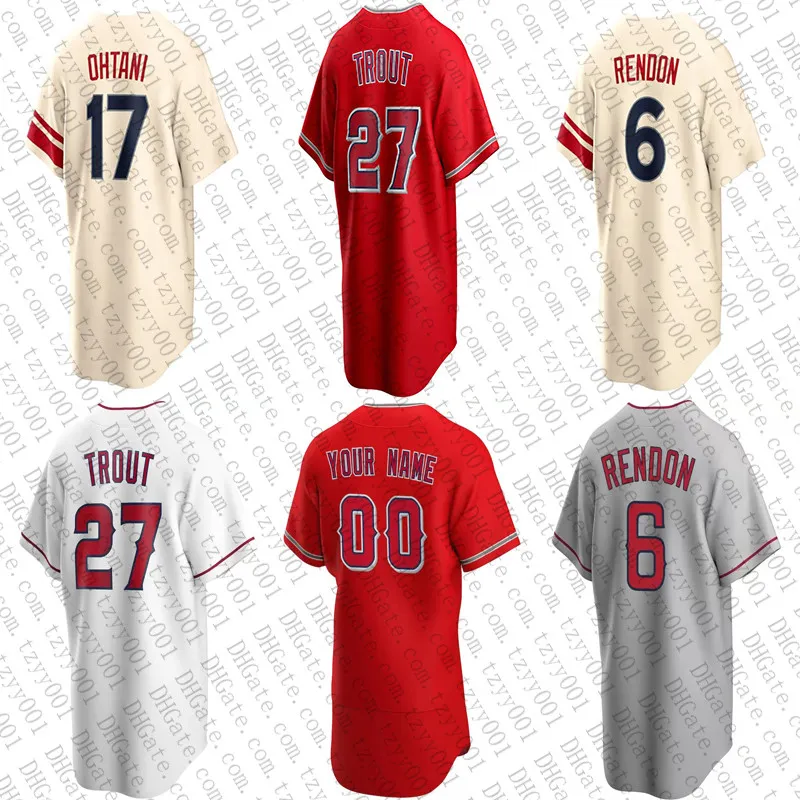 Angels City Connect Custom Baseball Jerseys Trout, Ohtani, Rendon