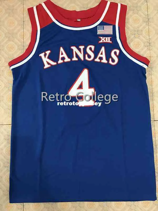 #4 Devonte Graham Kansas Jayhawks Ku Top Camisa de Basquete Todos os Tamanhos Bordados Costurados Personalize Qualquer Nome e Nome Xs-6xl Vest Jerseys colete