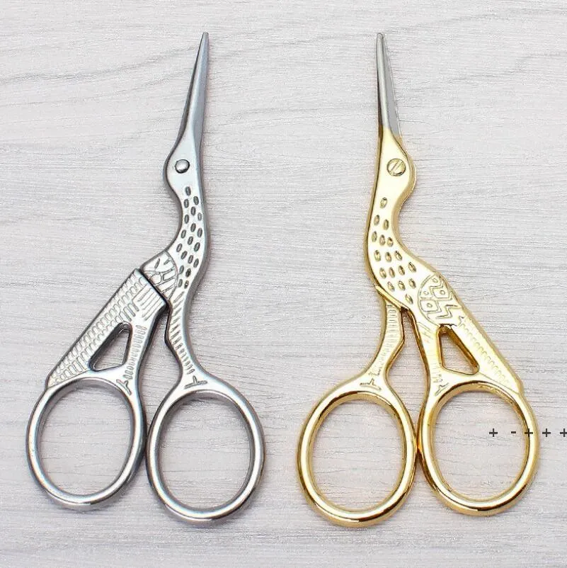 Gold Plated Crane Scissors - Decorative Stainless Steel Scissors for ...