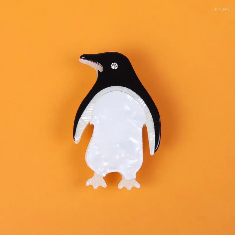 Pin spille pinguino pinguino arcilico spilla fatte a mano per bambini carini kawaii animale per piccoli gioielli regalo di Natale all'ingrosso kirk22