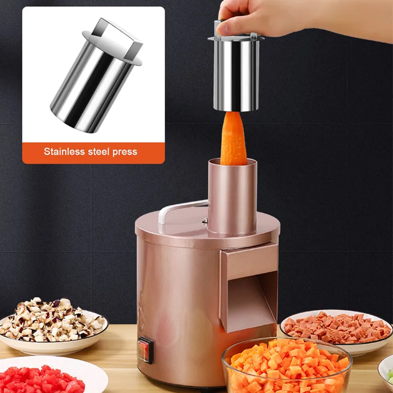 Commercial Electric Dicing Machine Vegetable And Fruit Cutting Machine