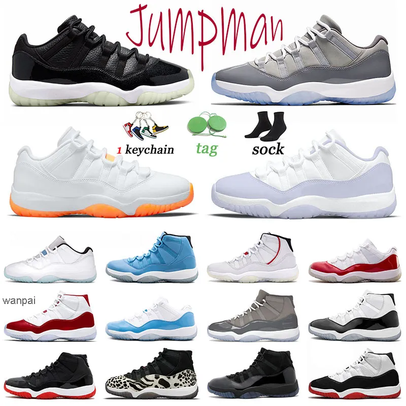 Jumpman 11 mężczyzn trenerzy 2022 Buty do koszykówki 72-10 11S Sneakers Cool Grey Pure Fiolet Concord Jam Gamma Blue Cherry Womens