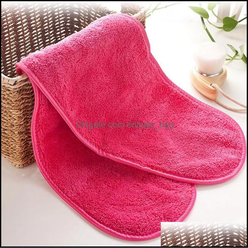 Handdoek home textiel tuin microvezel vrouwen make -up remover herbruikbare make -up handdoeken gezicht reinigingsdoek schoonheid reiniging een dh8td