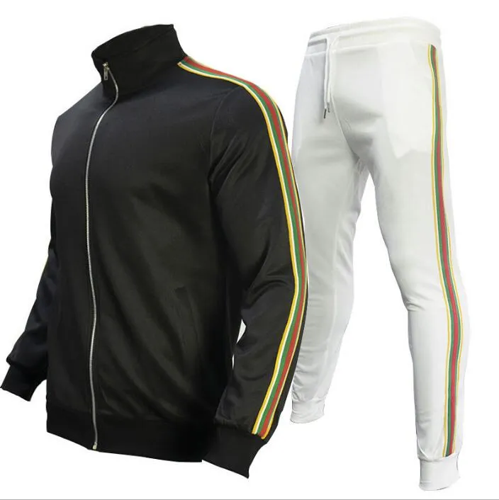 Survêtements pour hommes vêtements de sport costumes vêtements de mode sport pull décontracté nouveau costume de sport américain vestes à glissière pantalons