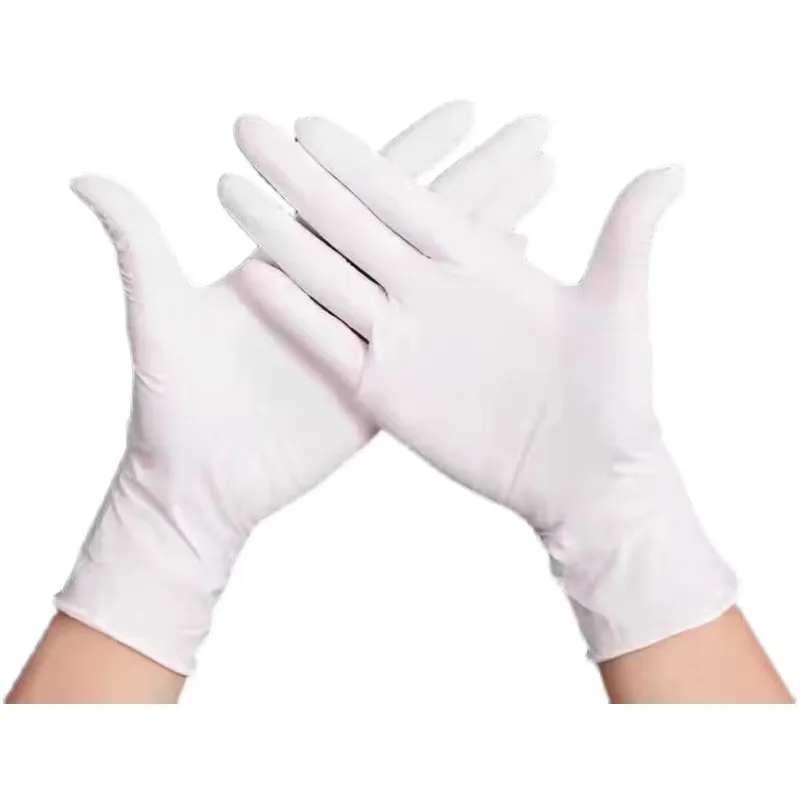 使い捨て手袋透明な肥厚したラテックスキッチンフードケータリングと美容サロン保護