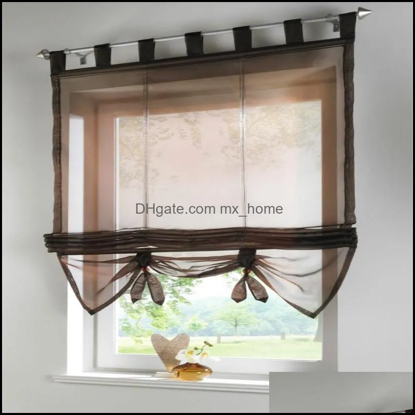 2pcs finished products roman blinds can lift balcony curtains for the kitchen,cafe,window curtains for home decoration