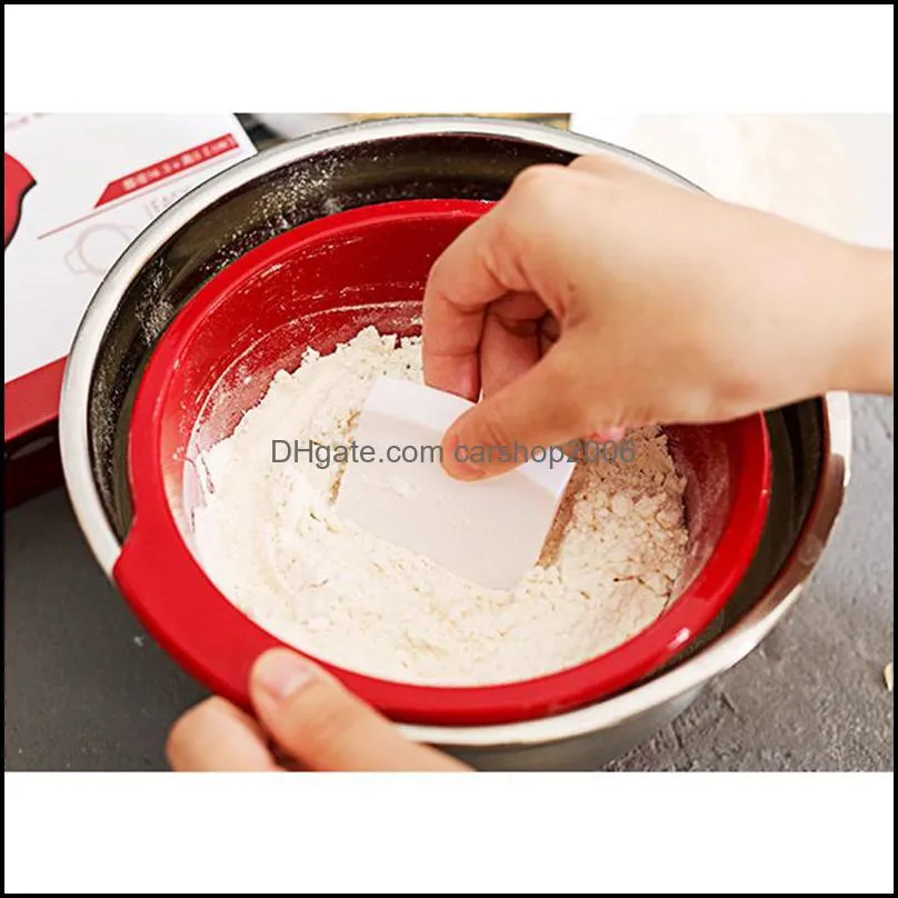Ferramentas de pastelaria de cozimento Bakeware Kitchen Dining Bar Home Garden Quality Malha Filtro Pl￡stico Penela P￳ de Farinha DHS4D