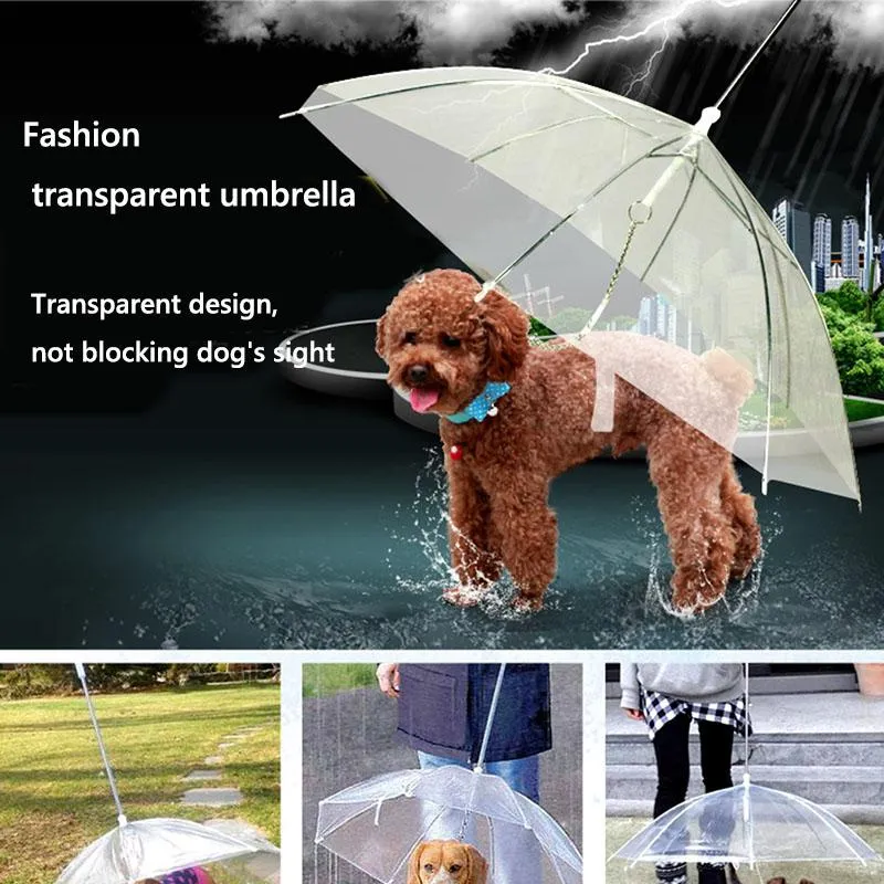 Dog Apparel Pet Umbrellas Hyena Artifact Teddy Bear Rain Gear Lovely Supplies Waterproof Cat Umbrella Sale