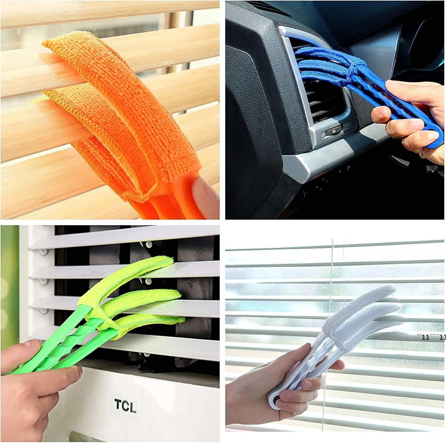Blinds Cleaner Brush Air Conditioner Duster Window Cleaning Brushes Washable Blind Blade Washing Cloth Kitchen Cleaning Tools RRA13441