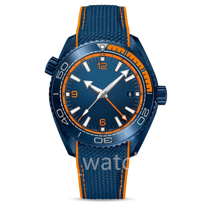 Reloj de lujo para hombre, reloj automático, reloj de pulsera de acero inoxidable superluminoso, correa de caucho, anillo de cerámica, relojes de lujo para hombre orologio