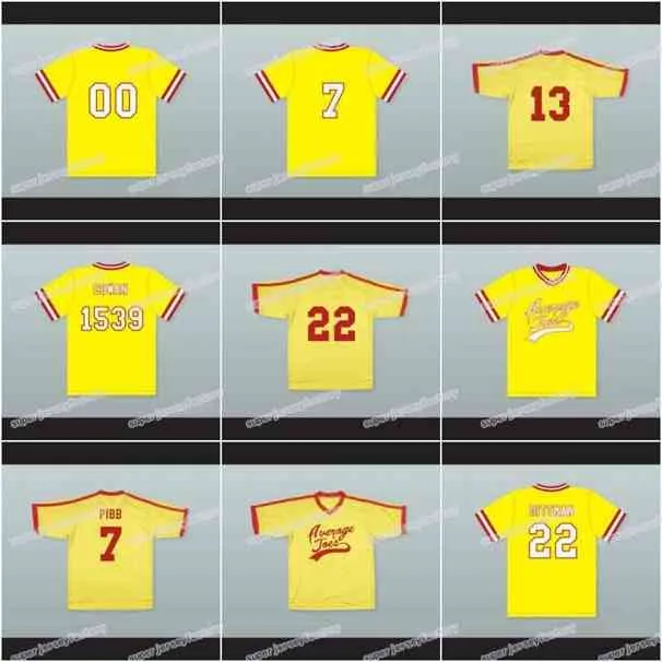 XFLSP Erkekler Gordon PIBB 7 Ortalama Joes Dodgeball Jersey Justin