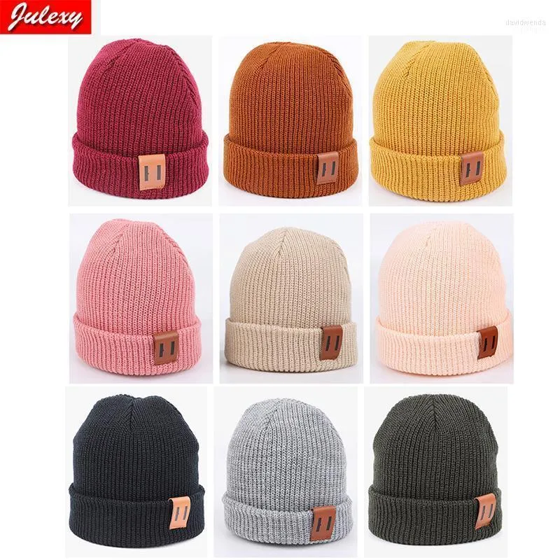 Beanie/Skull Caps Baby Hat for Boy Warm Winter Kids Beanie Knit Children Hats Girls Boys Cap 1p C9 Colors davi22
