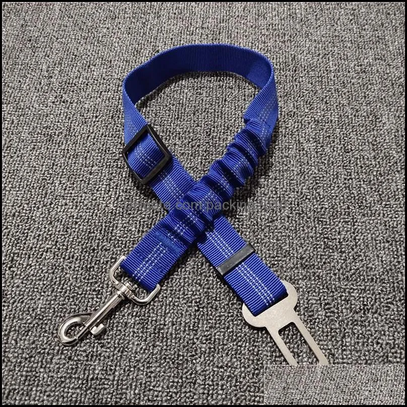 Dog Leashes Pet car reflective chain elastic seat belt Explosive model doggy chaincar cushion seat riband