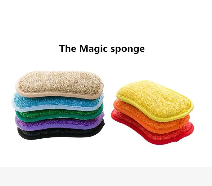 Cleaning Cloths BEAR Home Magic Sponges Kitchen Cleanings Brush Microfiber Scrubbing Dish Kitchen Accessories Inventory Wholesale