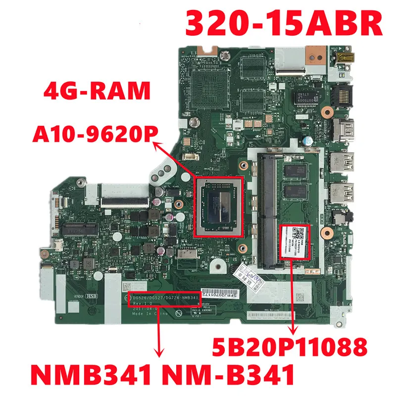 Lenovo IdeaPad 320 15ABR Laptop Motherboard A10 9620P, 4GB RAM, NM
