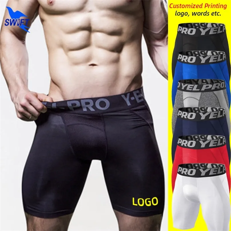 Breathable Mesh Running Short Pants Men Quick Dry Compression Sportswear Tights Gym Fitness Shorts Leggings Underwear Customized 220704