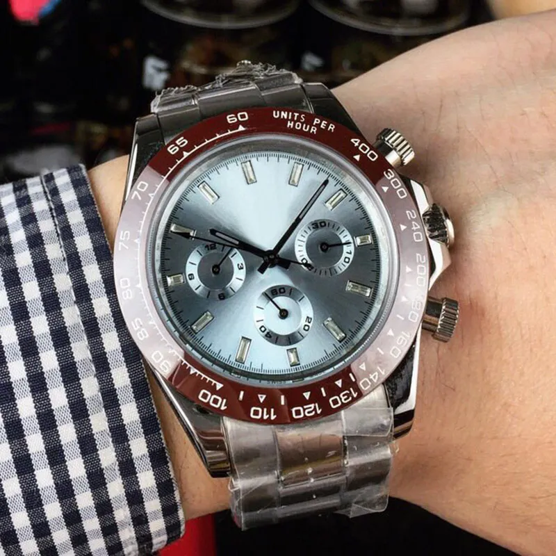 Relógio masculino automático, relógios mecânicos, 43 mm, safira, negócios, relógio de pulso, à prova d'água, aço inoxidável, 904L, pulseira de prata, relógios de pulso Montre de luxe