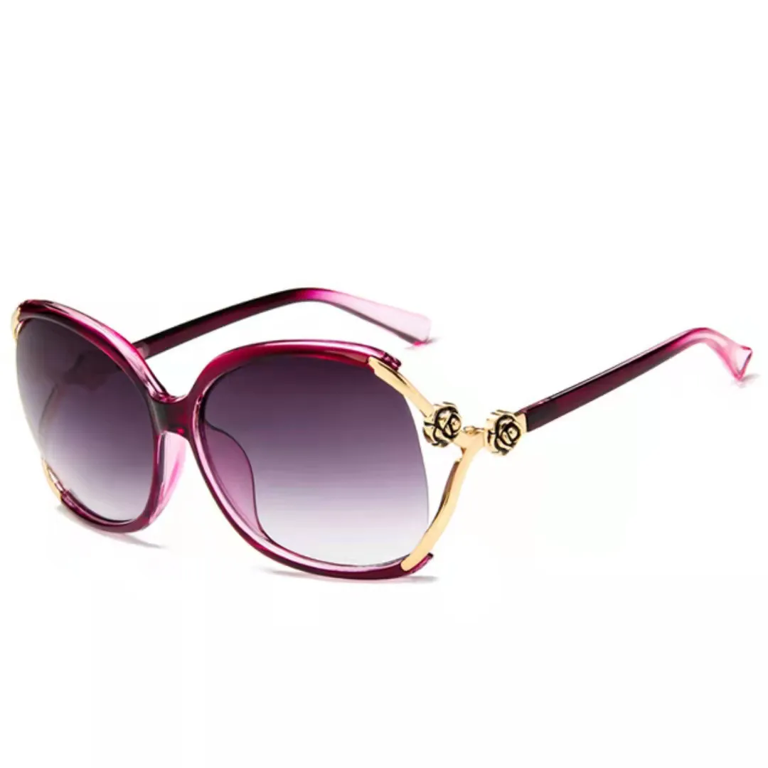 2022 Óculos de sol da moda nova feminina Large Frame Classic Sunglasses