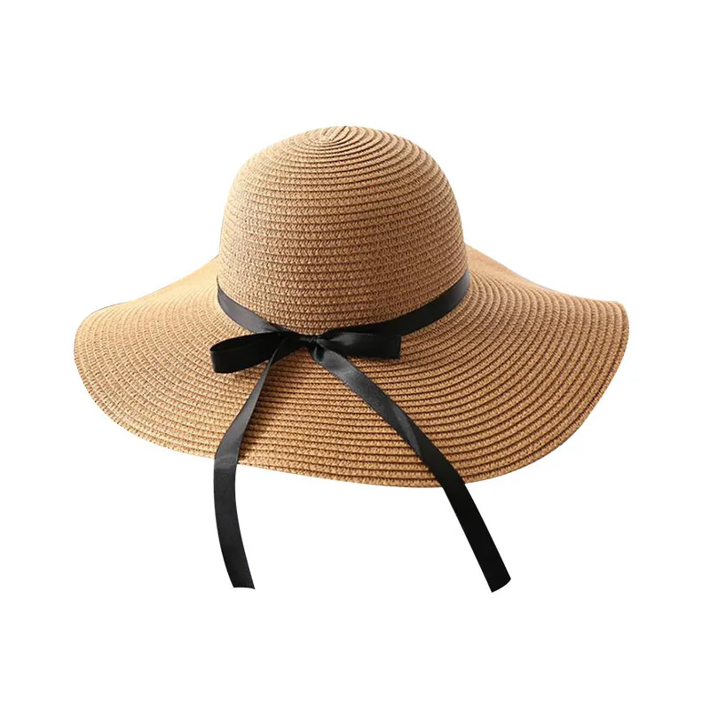 Women Straw Hat Wide Brim Summer Hats Foldable Sun Hat for Travel Outdoor