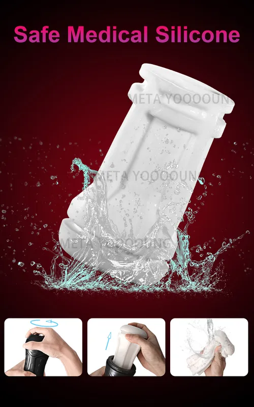 Realistic Male Masturbator Automatic Sucking Vibrating Toy_voghion.com