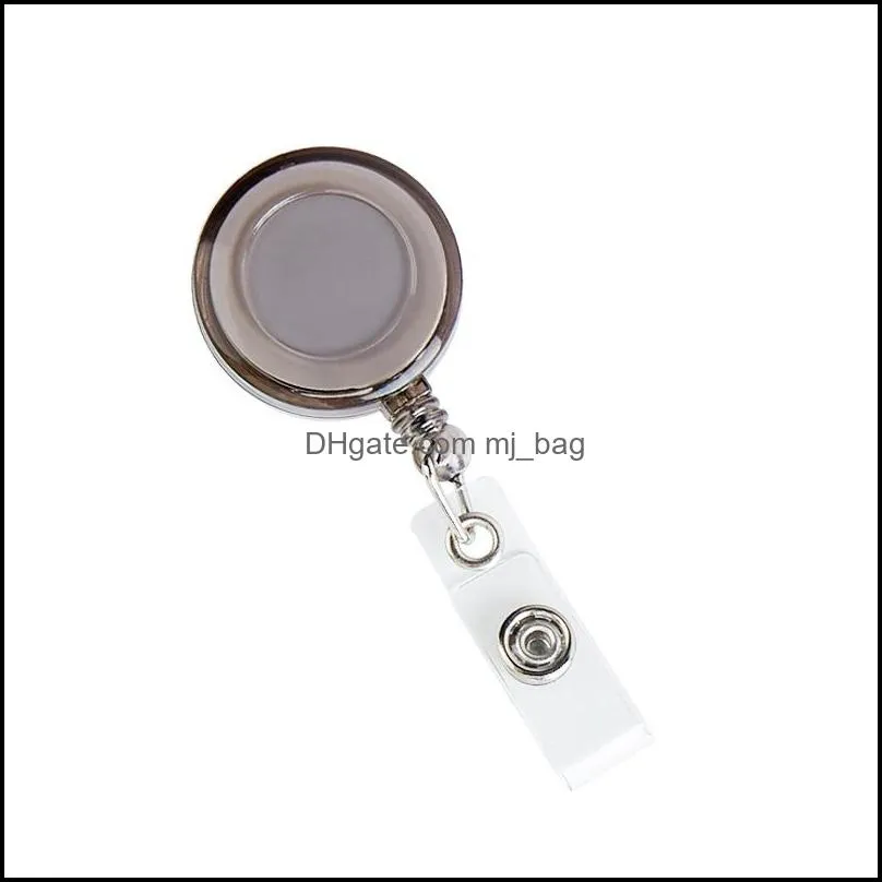 NEWRetractable Ski Pass ID Card Badge Holder Reel Pull Key Name Tag Card Holders Recoil Reels For School Office Company RRB12478