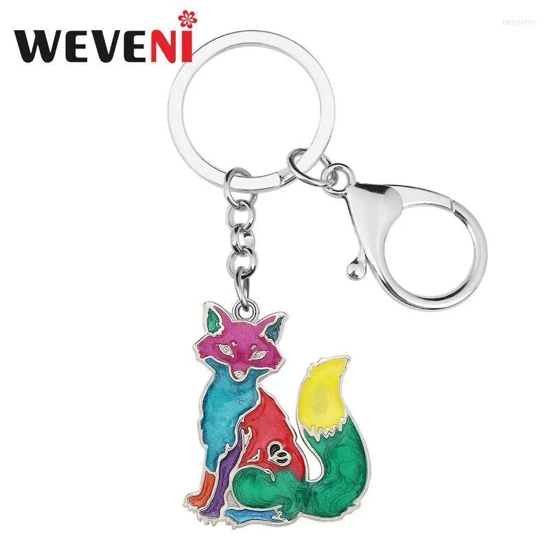 Keychains esmalte a liga floral fofo anel fofo bolsa de moda -chave cadeia de jóias de animais individuais para mulheres garotas de presente