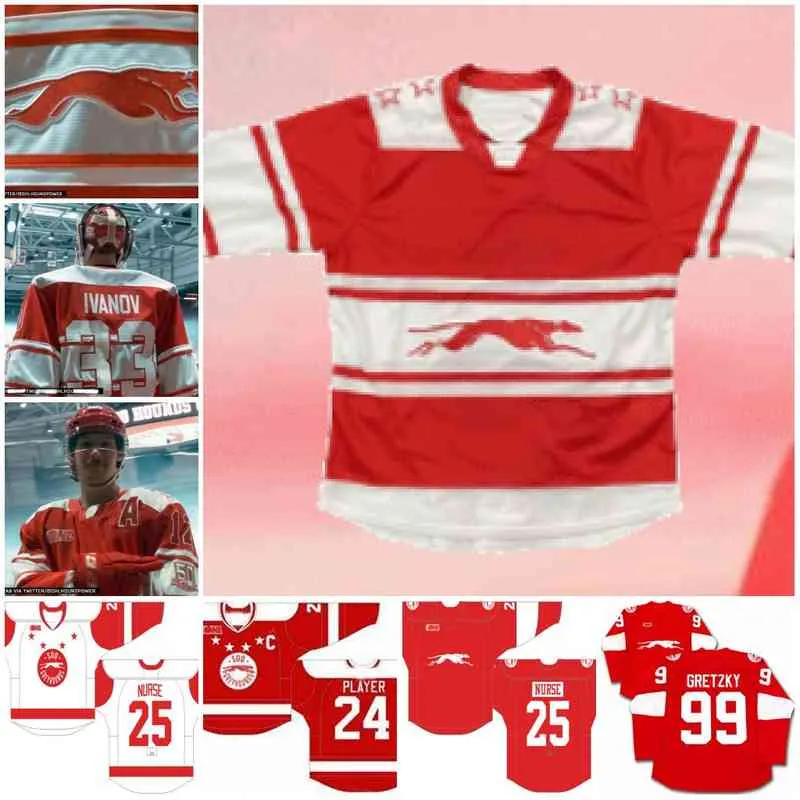 Nik1 Soo Greyhounds Third Uniform Hockey Jersey 11 Joe Thornton 3 Cory Murphy 17 Jeff Gies 28 TOLCHINSKY 33 MUNRO Women Youth Jersey