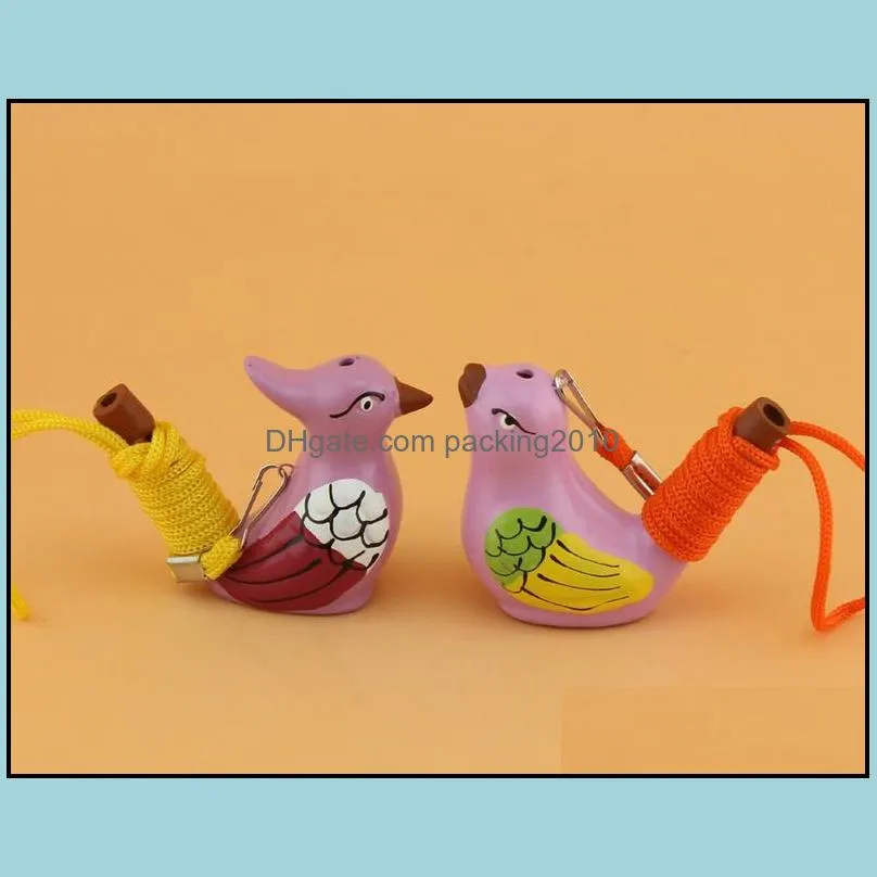 ceramic water bird whistle home decoration children gifts dhl & fedex free shipping sn819