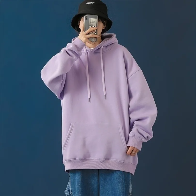 LISIBLE New Oversize Hoodies Femmes Coton À Capuche Épaissir Chaud À Capuche Lâche Femmes Sweats Dame Plus La Taille 4XL 5XL T200904