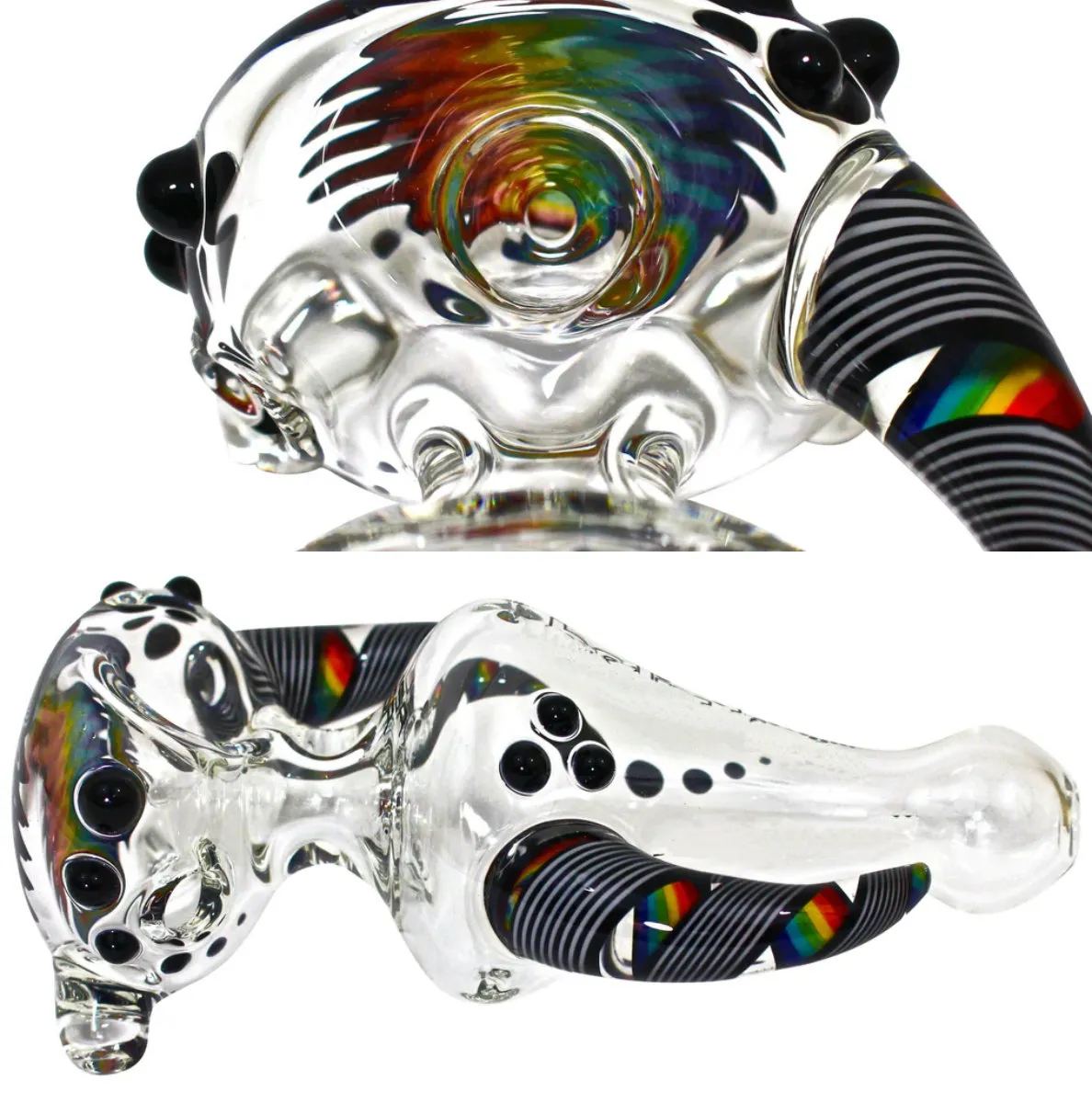 Vintage Gra Helix Heady Glass Smoking Stume Pion Pipe Hookah peut mettre le logo du client par DHL UPS CNE