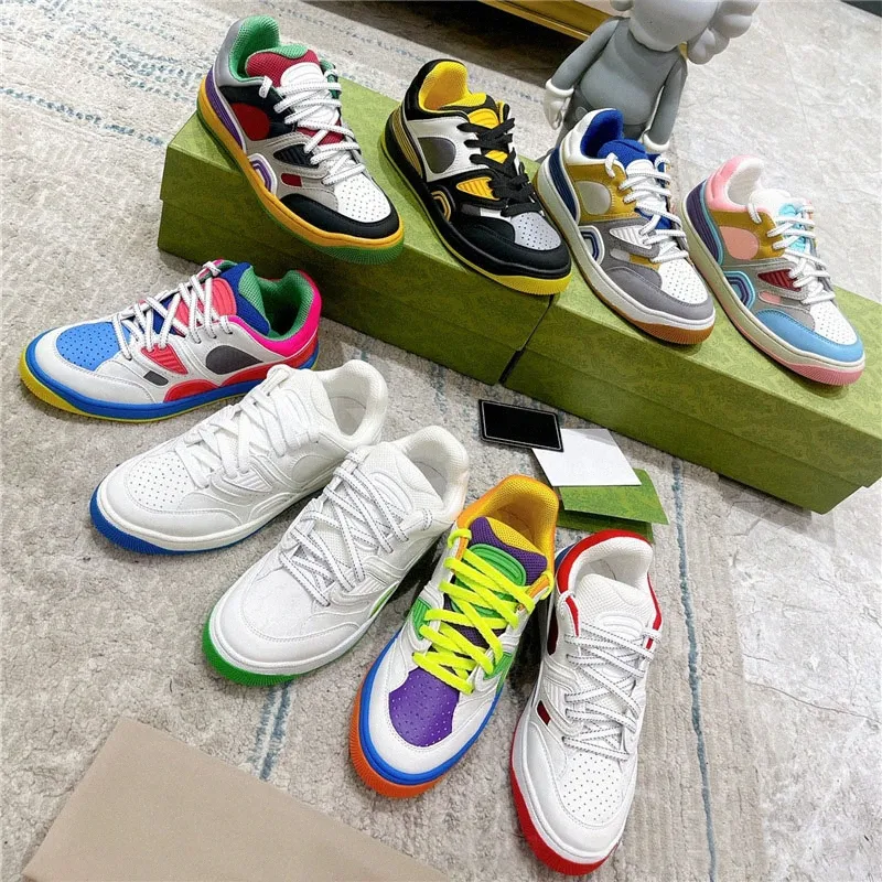 Designer shoes closure high top style Basket sneakers ankle basketball Contrast Thickening platform brightly colored fabrics Reflective men Shoe