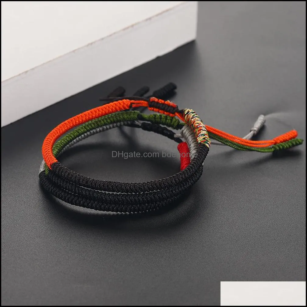 bohemian handmade woven lucky string bracelets for men women colorful braided knots blessed prayer friendship bracelets jewelry gift
