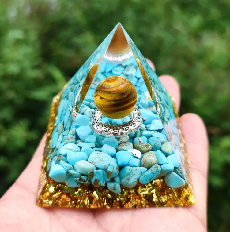 Home decoration pieces Decorative Objects High quality pyramid crystals crystal ball decorations meditation cure novel gift c9~16