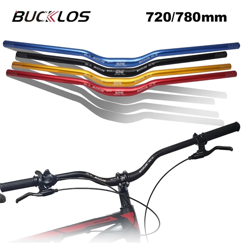 BUCKLOS Mtb Gidon 31.8/25.4mm bisiklet Yükseltici Bar 620/660/720/780mm Alüminyum Alaşım Bisiklet Gidon Bisiklet gidon Bisiklet Parçası 220815