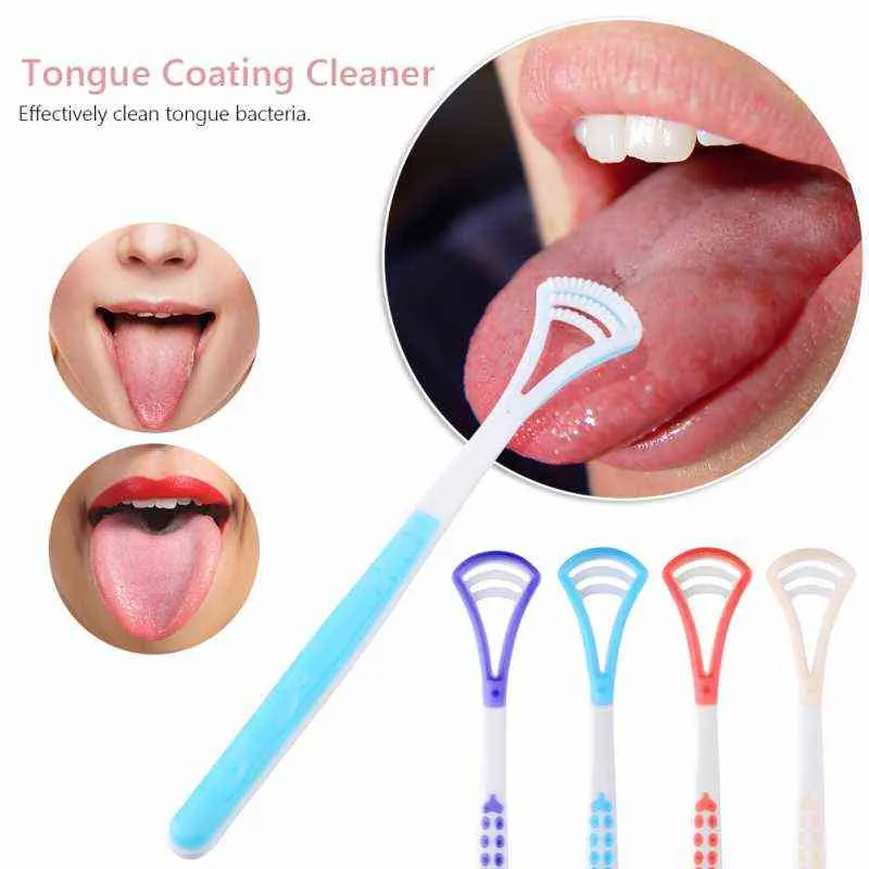 Nettoyant pour grattoir à langue en Silicone enlever le revêtement d'halitose soins bucco-dentaires brosse à gratter pour garder une haleine fraîche 220614