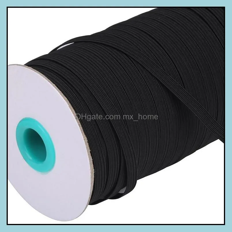 hot 5mm/ 3mm /6mm Elastic rope of mask ear belt elastic band polyester running belt 3mm flat elastic rope T2I5890