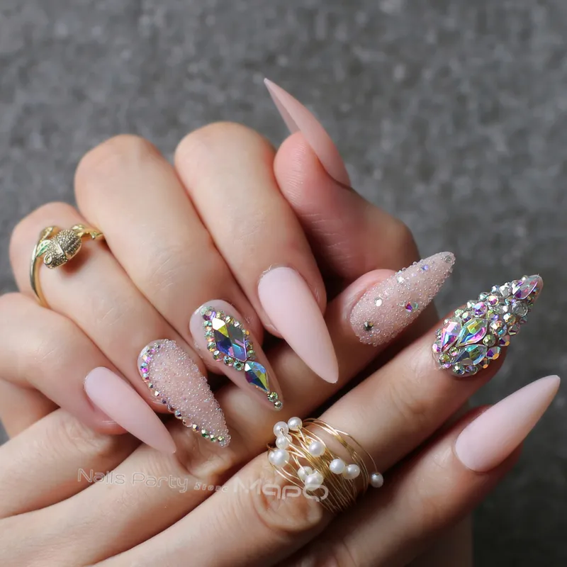 stiletto acrylic nails