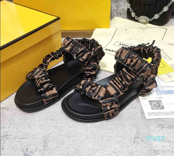 sandali di lusso donna pantofola uomo diapositive sandalo in pelle donna Hook Loop scarpe casual 35-42 con scatola 2022