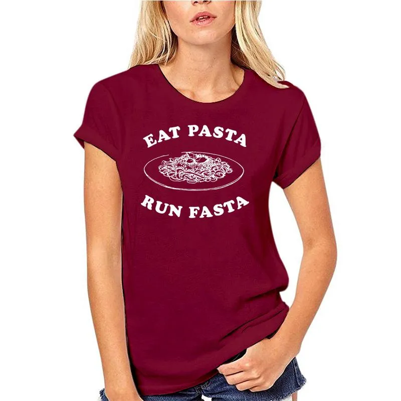Męskie koszulki Tshirty męskie jedzą makaron biegacz fastta tshirt zabawne węglowodany ładowanie kardio dla facetów na szyję z załogi