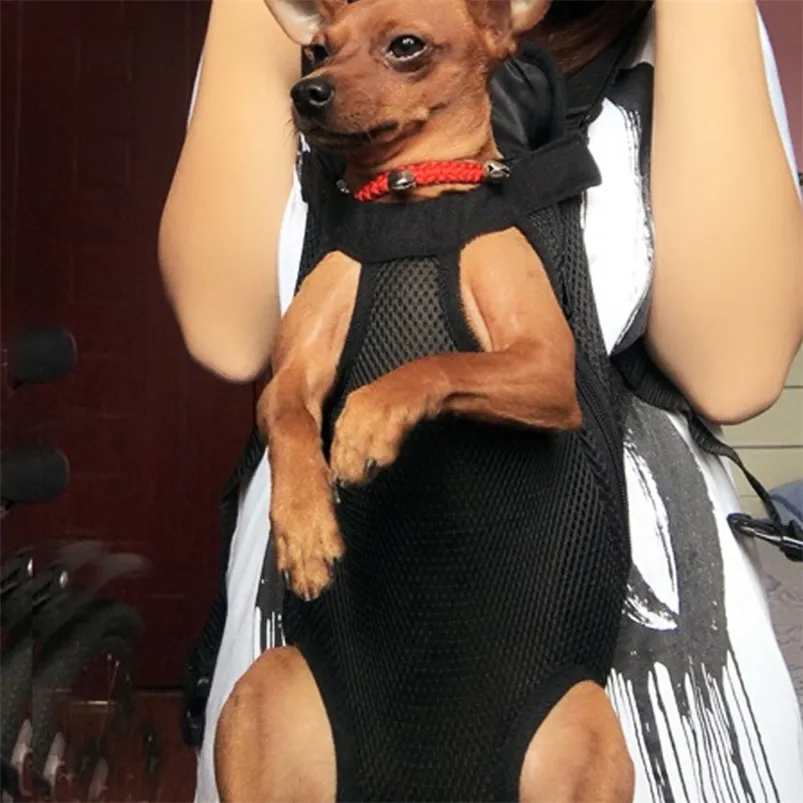 mode 4 maat en 7 kleuren Pet Dog S rugzakken Cat Puppy Voorste schouder draagtas sling tas LJ201201
