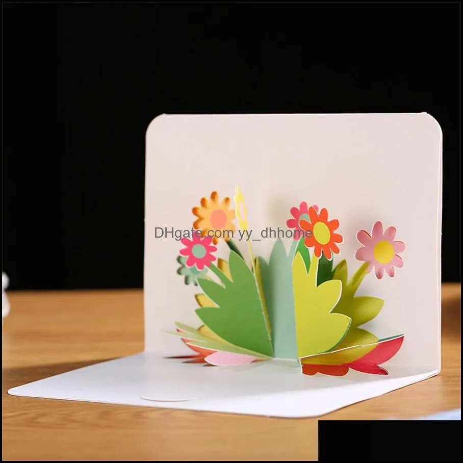 Birthday card small card printing personalized creative paper carving three-dimensional manual Thanksgiving Christmas gift thank