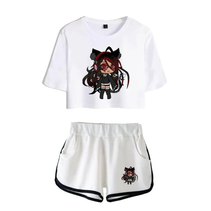 Menina De Pista Masculino Gacha Life Mulheres De Duas Peças Shorts Adorável  Camiseta Harajuku Streetwear Pullovers Girl Plus Size De Verão Para Roupas  De Verão De $116,93