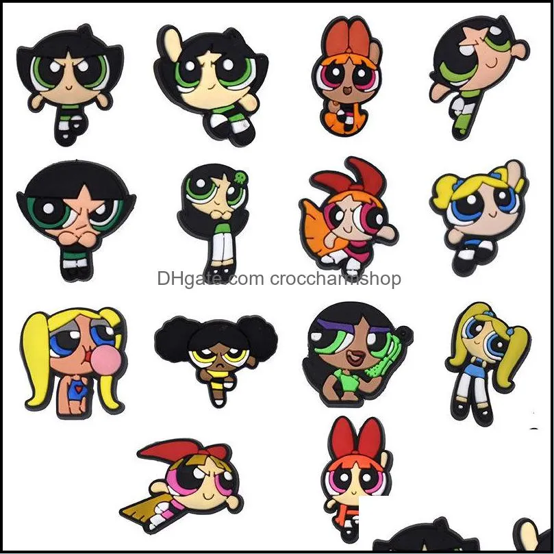 Shoe Parts Accessories Shoes Pvc Animal Decoration Charm Buckle Jibitz